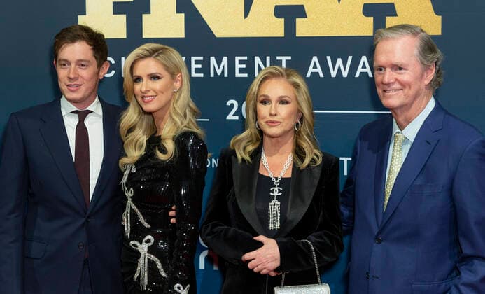 NY: 2021 FN Achievement Awards James Rothschild, Nicky Hilton Rothschild, Kathy Hilton and Richard Hilton attend 2021 Footwear News Acheivement Awards at Casa Cipriani South Seaport New York New York United States Copyright: LevxRadin