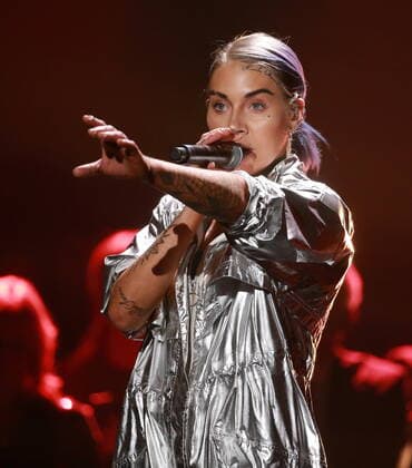 Singer Maxida Märak performs at the 2021 Right Livelihood Award ceremony at Cirkus, in Stockholm, Sweden on December 01, 2021 Stockholm Sweden x1037x,  Copyright: xSörenxAnderssonx xTTx SWEDEN RIGHT LIVELIHOOD AWARD