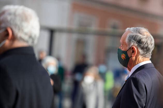 President Of The Republic Marcelo Rebelo De Sousa At Restoration Of Independence President of the Republic Marcelo Rebelo de Sousa in the Commemorations of the 1st of December day of the Restoration of Independence , on December 1, 2021 in Lisbon, Portugal. Commemorations of the 1st of December, Restoration of Independence, with the President of the Republic Marcelo Rebelo de Sousa at Praca do Restauradores in Lisbon. Lisbon Portugal  Copyright: xNunoxCruzx originalFilename:cruz-presiden211201_np2yf.jpg