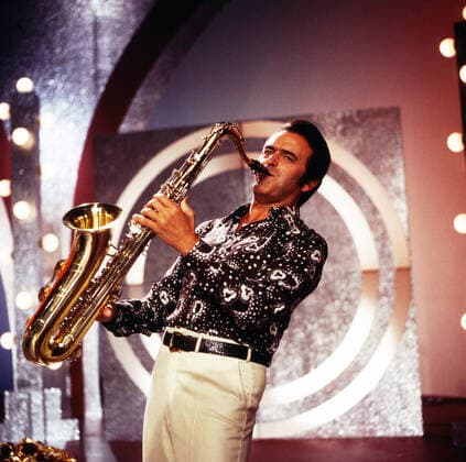 Max Greger Max Greger, deutscher Saxophonist, Big-Band-Leader und Jazz-Musiker, Deutschland 1979. German saxophinist, Big Band Leader and jazz musician Max Greger, Germany 1979., Deutschland Copyright: ArthurxGrimm UnitedArchives82007026 EDITORIAL USE ONLY