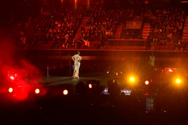Jennifer Hudson live beim AHF World AIDS Day 2021 Konzert am Welt-Aids-Tag im The Forum. Inglewood, 01.12.2021