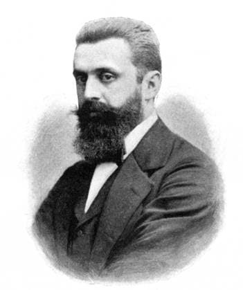 Theodor Herzl ( May 2, 1860 July 3, 1904), born Benjamin Ze™ev Herzl, also known as in Hebrew as Hozeh HaMedinah, or Visionary of the State was an Austro-Hungarian journalist and the father of modern political Zionism and in effect the State of Israel. He was born and died in Austria; in 1949 his remains were moved from Vienna to be reburied on Mount Herzl in Jerusalem. Supplier:xCPAxMediaxCo.xLtd. 1060_05_CPA0005382