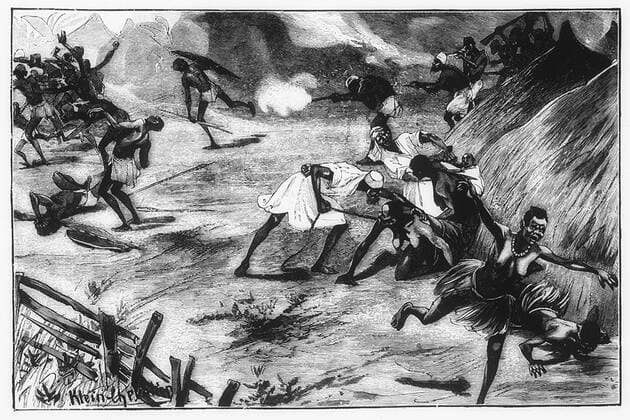Black slaves were imported into the Muslim world from Africa by a number of routes northward across the Sahara desert, and by sea into Arabia and the Persian Gulf. Estimates of the number involved vary greatly but it seems that there may easily have been 10 million, perhaps even twice that number.<br ><br > Two-thirds of African slaves were female. The males were considered to be troublesome. An uprising of slaves from West Africa, the Zanj, who had been imported into the Tigris-Euphrates delta to reclaim salt marshland through their backbreaking labour, lasted from 869 until 883.<br ><br > The mortality rate was very high because of the harsh conditions, but the trade was so lucrative that merchants were not deterred by the numbers who d Supplier:xCPAxMediaxCo.xLtd. 1060_05_CPA0009461