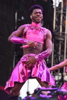 FORT LAUDERDALE FL - DECEMBER 05: Lil Nas X performs during day 2 at the Audacy Beach Music Festival on December 5, 2021 in Fort Lauderdale, Florida. Credit mpi04 MediaPunch Copyright: xmpi04x