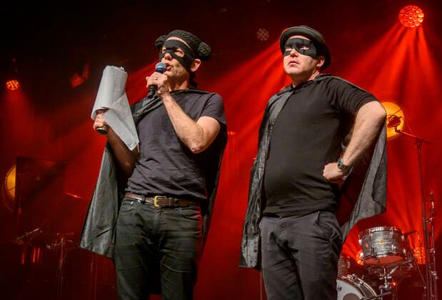 DMA Jazz 2021. Peter Marott (TH) og Carl Quist Moeller fra boernejazz bandet De Onde vinder af Boernejazzprisen holder takkeperformance ved Danish Music Awards Jazz 2021 paa Bremen Teater i Koebenhavn 6. December 2021. Photo Torben Christensen @ Copenhagen , Copenhagen Copyright: TorbenxChristensen TorbenxChristensenx COP200 spdk20211207-021420-L