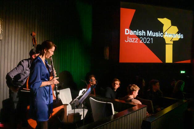 DMA Jazz 2021. Jacob Anderskov: Spirit of the Hive paa scenen og ude blandt publikum ved Danish Music Awards Jazz 2021 paa Bremen Teater i Koebenhavn 6. december 2021.. , Copenhagen Copyright: TorbenxChristensen TorbenxChristensenx COP200 spdk20211207-021526-L