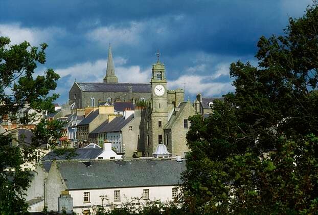A Bell Tower And Buildings; Ballyshannon County Donegal Ireland Copyright: ThexIrishxImagexCollection 1814226
