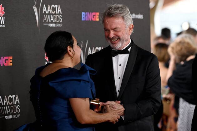 AACTA AWARDS 2021, Sam Neill arrives for the 2021 AACTA Awards at the Sydney Opera House, in Sydney, Wednesday, December 8, 2021. ( NO ARCHIVING, EDITORIAL USE ONLY, NO USE IN BOOKS WITHOUT CONSENT SYDNEY NSW AUSTRALIA  Copyright: xBIANCAxDExMARCHIx 20211208001604568952