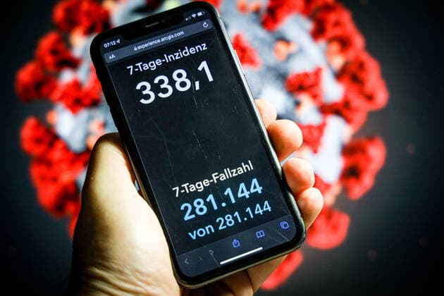 ACHTUNG EVENTUELL DATENFEHLER!!! - keine Veränderung bei den Todesfällen und Covid-19-Fällen - Coronavirus in Deutschland - Covid-19-Dashboard des Robert Koch-Institut 09.12.2021: Robert Koch-Institut: 7-Tage-Inzidenz 338,1. 7-Tage-Fallzahl 281.144. COVID-19-Fälle 6.291.621. Zugang um 69.601 gegenüber dem Vortag. COVID-19-Todesfälle 104.047. Zugang um 527 gegenüber dem Vortag. ACHTUNG eventuell Datenfehler - keine Veränderung bei den Todesfällen und Covid-19-Fällen