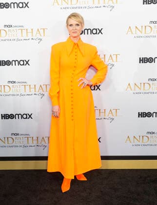 AND JUST LIKE THAT by HBO MAX premiere Cynthia Nixon wearing dress by Christopher John Rogers attends premiere of And Just Like That, A New Chapter of Sex and the City by HBO MAX at MoMA New York New York United States Copyright: LevxRadin