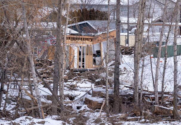 Kanada, Schäden nach Flut in Merritt December 9, 2021, MERRITT, BC, CANADA: Flood damage in Merritt, B.C. Thursday, December 9, 2021. MERRITT CANADA  - ZUMAc35_ 20211209_zaf_c35_066 Copyright: xJonathanxHaywardx