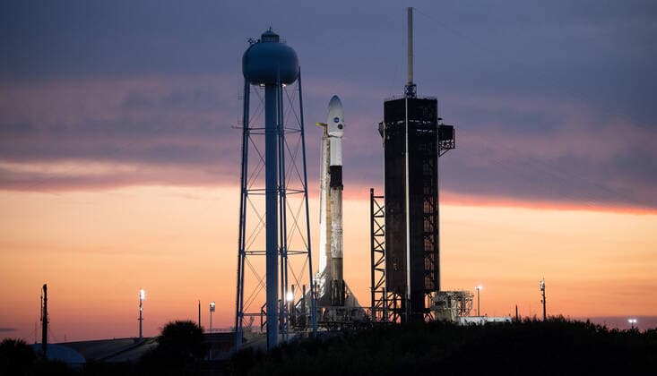 NASA?s Imaging X-ray Polarimetry Explorer (IXPE) mission launched at 1 a.m. EST Thursday on a SpaceX Falcon 9 rocket from NASA?s Kennedy Space Center in Florida. A joint effort with the Italian Space Agency, the IXPE observatory is NASA?s first mission dedicated to measuring the polarisation of X-rays from the most extreme and mysterious objects in the universe supernova remnants, supermassive black holes, and dozens of other high-energy objects. IXPE represents another extraordinary first, said Thomas Zurbuchen, associate administrator for the Science Mission Directorate at NASA Headquarters in Washington. Together with our partners in Italy and around the world, we?ve added a new space observatory to our fleet that Copyright: xNASA JoelxKowskyx 50989169 EDITORIAL USE ONLY. NOT FOR USE BY NEWSPAPERS BASED IN THE UK.
