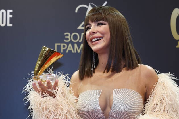 MOSCOW, RUSSIA - DECEMBER 10, 2021: Singer Ani Lorak attends the 2021 Golden Gramophone Awards ceremony at the State Kremlin Palace. Valery Sharifulin TASS  TS11B6DF