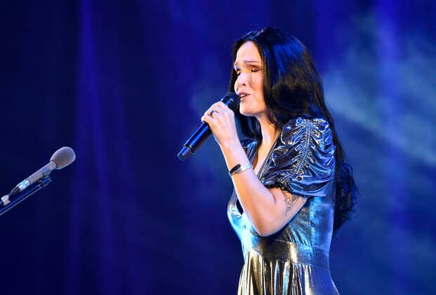 Finnish singer Tarja Turunen performs during the Christmas Together concert in Zlin, Czech Republic, December 14, 2021. (CTKxPhoto DaliborxGluck) CTKPhotoP2021121408378  dg008 k
