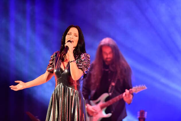 Finnish singer Tarja Turunen performs during the Christmas Together concert in Zlin, Czech Republic, December 14, 2021. (CTKxPhoto DaliborxGluck) CTKPhotoP2021121408379  dg005