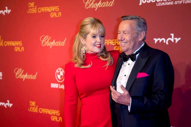 Bilder des Jahres 2021, Entertainment 12 Dezember Entertainment Themen der Woche KW50 Entertainment Bilder des Tages Maite Kelly und Roland Kaiser bei der 27. JosÃ Carreras Gala in der Media City Leipzig. Leipzig, 16.12.2021 *** Maite Kelly and Roland Kaiser at the 27 JosÃ Carreras Gala in the Media City Leipzig Leipzig, 16 12 2021 Foto:xM.xKremerx xFuturexImage