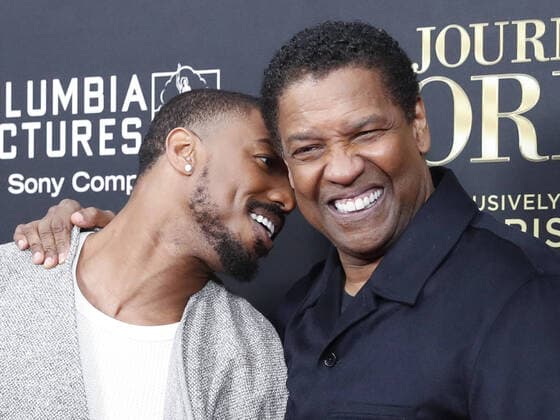 Entertainment Themen der Woche KW50 Michael B. Jordan and Denzel Washington arrive on the red carpet at the world premiere of A Journal For Jordan at AMC Lincoln Square Theater on Thursday, December 9, 2021, in New York City.  POY2021E032 JOHNxANGELILLO