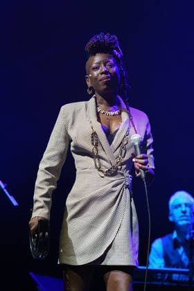 December 26, 2021, Madrid, Spain: Singer Shirley Davis performs during the Madrid Christmas concert at the Conde Duque center in Madrid. Madrid Spain - ZUMAs197 20211226_zaa_s197_058 Copyright: xAtilanoxGarciax