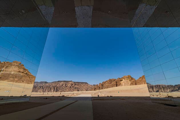 IMAGO Creative: Dichotomien, Reflexionen - Architektur Maraya Concert Hall, Al Ula, Kingdom of Saudi Arabia, Middle East Copyright: MichaelxRunkel 1184-6391 Editorial Use Only