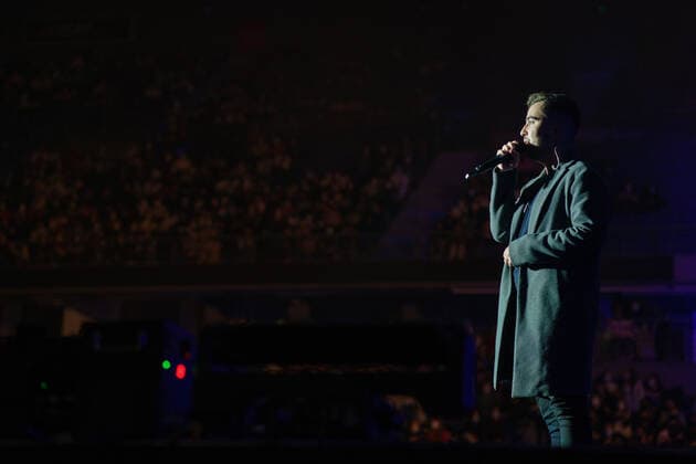 Beret Konzert in Madrid January 4, 2022, Madrid, Spain: Singer Francisco Javier Alvarez Beret, known as Beret performs during a concert at the Palacio de los Deportes. Madrid Spain - ZUMAs197 20220104_zaa_s197_112 Copyright: xAtilanoxGarciax