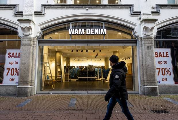 AMSTERDAM - A retail property is vacant. The vacancy of shops is not only the result of corona, but possibly also of rents that are increasing. ANP SEM VAN DER WAL