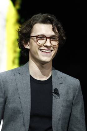 Actor Tom Holland appears on stage during the Sony press conference at the 2022 International CES, at the Mandalay Bay Convention Center in Las Vegas, Nevada on Tuesday, January 4, 2022.  LAV2022010445 JAMESxATOA