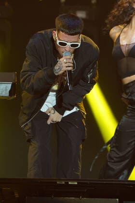 January 9, 2022, Madrid, Spain: Maikel delacalle performs at the solidarity concert Music with La Palma: Stronger than the volcano at Wizink Center, in Madrid. Madrid Spain - ZUMAs197 20220109_zaa_s197_054 Copyright: xAtilanoxGarciax