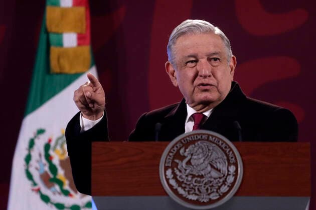 MexicoÂ s President Lopez Obrador Briefing Conference MEXICO CITY, MEXICO - JANUARY 10, 2022: Mexican president Andres Manuel Lopez Obrador speaks during his daily briefing conference at the National Palace. On January 10, 2022 in Mexico city, Mexico. (Photo by Luis Barron Eyepix Group). Copyright: xLuisxBarronx xEyepixxGroupx EYEPIXGROUP_LB_10012022_54031
