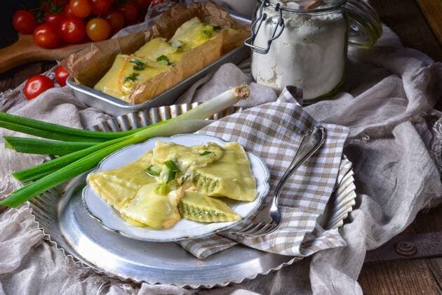  Swabian ravioli gratinated with cheese, 25.09.2021, Copyright: xDar1930x Panthermedia23735172