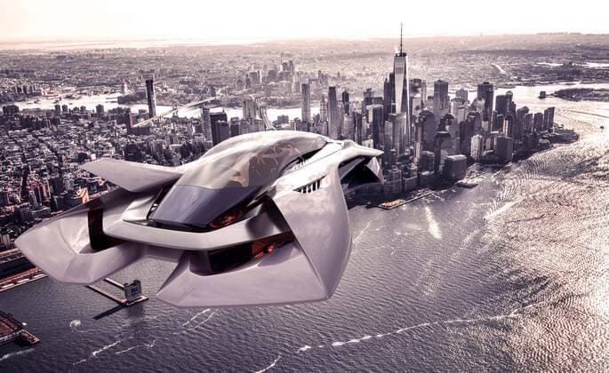 Bilder des Jahres 2022, News 01 Januar News Themen der Woche KW02 News Bilder des Tages A London-based eVTOL startup has successfully completed the first untethered test flight of its two-seat Volar aircraft prototype. Bellwether Industries futuristic-looking Volar - which wouldn t look out of place in a James Bond movie - has a target of being in the skies by 2028. The Volar will pioneer a new category of private urban aircraft for intra-city travel, which has a hidden propulsion system, a very compact profile, a lifting body and a safe way to travel into and around a city, Bellwether said in a release. The final version of the aircraft will measure approximately 10.5 ft (3.2 meters) wide, while the prototype model for the recent test flights was roughly half the size. The current Volar aircraft prototype is a two-s Copyright: xx 51060918 EDITORIAL USE ONLY. NOT FOR USE BY NEWSPAPERS BASED IN THE UK.