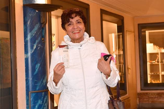 Despina Pajanou bei der Der Sittich Theater Premiere am 12.01.2022 in der Komoedie Bayerischer Hof in München Der Sittich Theater Premiere in München *** Despina Pajanou at the Der Sittich theater premiere on 12 01 2022 at the Komoedie Bayerischer Hof in Munich Der Sittich theater premiere in Munich 