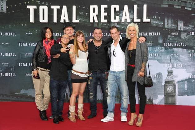 Cast von RTL 2 series Berlin Tag und Nacht Saskia Beecks, Daniel Krause, Ole Peters, Anne Wuensche, Fernando Jose della Vega, Martin W. und Pia Tillmann TOTAL RECALL Premiere in Berlin am 13.08.2012 Copyright: xJamesxColdreyx