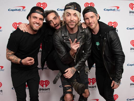 15 January 2022 - Los Angeles, California - (L-R) Rian Dawson, Jack Barakat, Alex Gaskarth, and Zack Merrick of All Time Low. iHeartRadio ALTer EGO presented by Capital One. Photo Credit: Billy Bennight AdMedia 276299 2022-01-15 Caliofrnia Inglewood  Copyright: xAdMediax STAR_276299_015