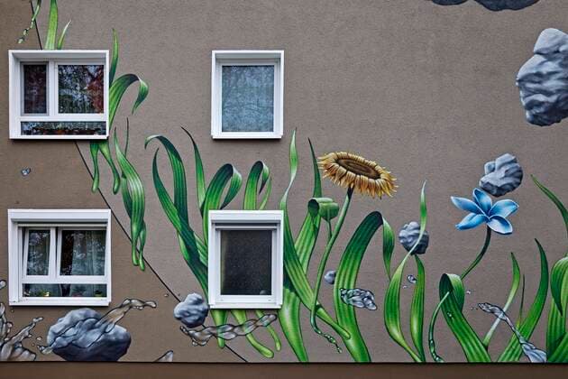  Streetart von dem Kasseler Künstler Jackules mit dem Titel Erde, Kassel, Hessen, Deutschland, Europa *** Streetart by Kassel artist Jackules titled Earth, Kassel, Hesse, Germany, Europe Copyright: imageBROKER/StefanxZiese iblszi07218034.jpg
