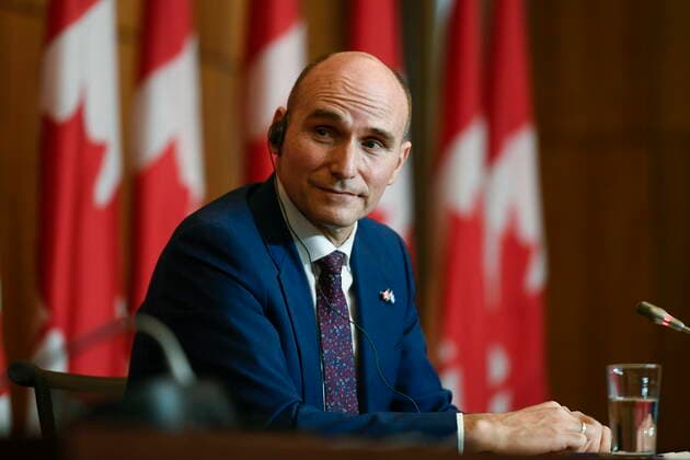 January 17, 2022, Ottawa, ON, CAN: Minister of Health Jean-Yves Duclos participates in a news conference on the COVID-19 pandemic and Health Canada™s approval of the antiviral treatment Paxlovid in Ottawa on Monday, Jan. 17, 2022. Ottawa CAN  - ZUMAc35_ 20220117_zaf_c35_044 Copyright: xJustinxTangx