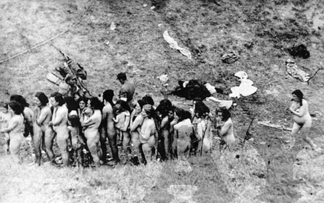Babi Yar is a ravine in the Ukrainian capital Kiev and the site of a series of massacres carried out by German forces and local Nazi collaborators during their campaign against the Soviet Union.<br ><br > The most notorious and the best documented of these massacres took place on 29 30 September 1941, wherein 33,771 Jews were killed in a single operation. The decision to kill all the Jews in Kiev was made by the military governor, Major-General Kurt Eberhard, the Police Commander for Army Group South, SS-Obergruppenführer Friedrich Jeckeln, and the Einsatzgruppe C Commander Otto Rasch. It was carried out by Sonderkommando 4a soldiers, along with the aid of the SD and SS Police Battalions backed by the local police.<br ><br > The massac Supplier:xCPAxMediaxCo.xLtd. 1060_05_cpa0028376
