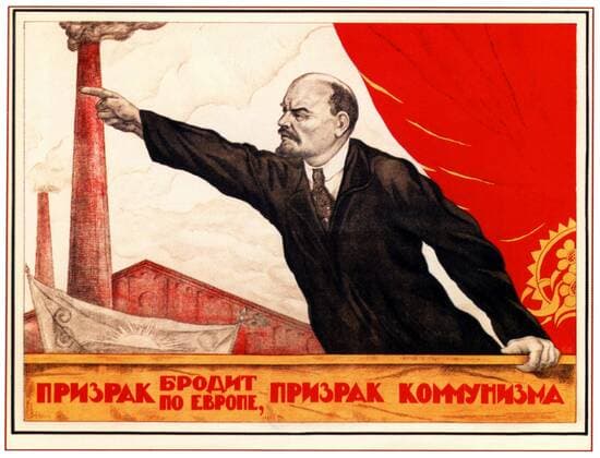 The Russian Revolution is the collective term for a series of revolutions in Russia in 1917, which dismantled the Tsarist autocracy and led to the creation of the Russian SFSR.<br ><br > The Tsar was forced to abdicate and the old regime was replaced by a provisional government during the first revolution of February 1917 (March in the Gregorian calendar; the older Julian calendar was in use in Russia at the time).<br ><br > In the second revolution, during October, the Provisional Government was removed and replaced with a Bolshevik (Communist) government. Supplier:xCPAxMediaxCo.xLtd. 1060_05_cpa0026157