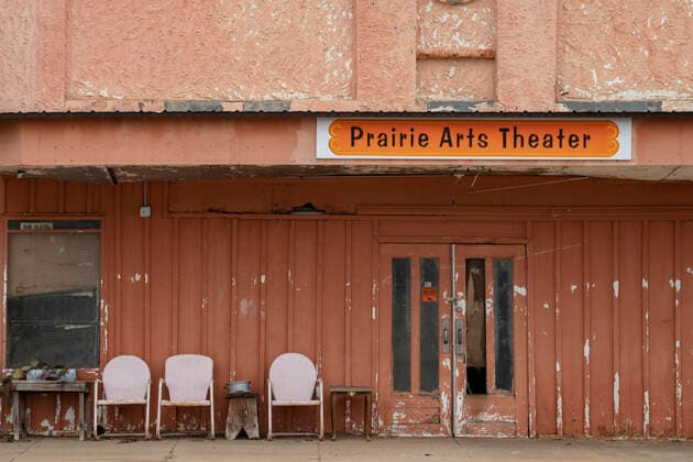 USA, Great Plains, Kansas, Harper County, Harper, Prairie Arts Theatre Harper 