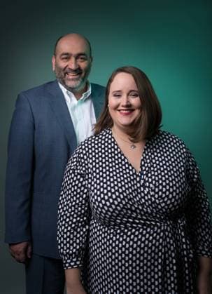 Omid Nouripour und Ricarda Lang, die neuen Parteivorsitzenden von Buendnis90 Die Grünen in Berlin. Foto: bildgehege Omid Nouripour und Ricarda Lang