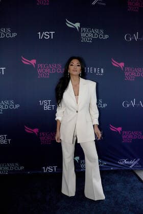 Bilder des Jahres 2022, Entertainment 01 Januar Entertainment Themen der Woche KW04 Entertainment Bilder des Tages HALLANDALE, FLORIDA - JANUARY 29: Nicole Scherzinger attends the 2022 Pegasus World Cup at Gulfstream on January 29, 2022 in Hallandale, Florida. ..People: Nicole Scherzinger. Hallandale United States Of America - ZUMAs214 20220129_zba_s214_088 Copyright: xSMGx