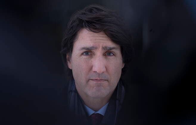 January 31, 2022, Ottawa, Ontario, Canada: Canadian Prime Minister JUSTIN TRUDEAU takes part in a media availability after announcing he has COVID-19, at the National Capital Region. Trudeau, has tested positive for Covid-19, as his nation continues to face a surge in cases due to the Omicron variant, as well as rowdy protests in the capital over pandemic health restrictions. Ottawa Canada  - ZUMAc35_ 20220131_zaf_c35_028 Copyright: xAdrianxWyldx