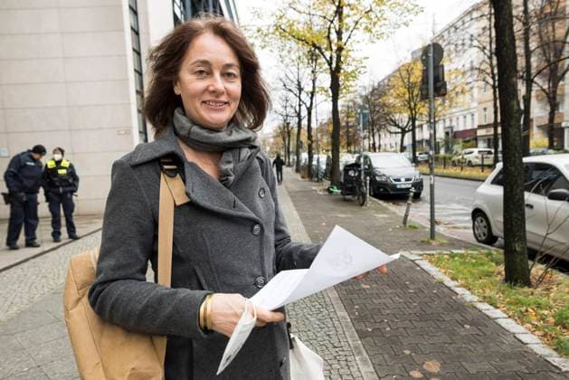 Katarina Barley Europa, Deutschland, Berlin, 08.11.2021: Die SPD Politikerin Katarina Barley auf dem Weg zu den Sondierungsgesprächen ins Willy-Brandt-Haus.