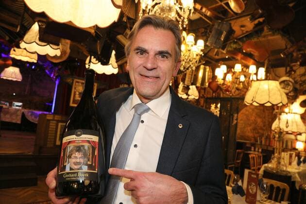 02.02.2022, Marchfelderhof Deutsch-Wagram, ERSTER GEDENKTAG an GERHARD BOCEK, Verleihung der Gerhard Bocek Gedenkmedaille im Bild: Peter Grossmann -GF Marchfelderhof, ERSTER GEDENKTAG an GERHARD BOCEK
