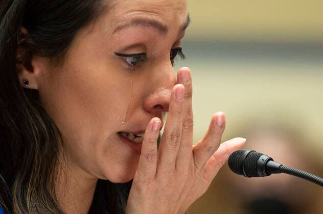 February 3, 2022, Washington, District of Columbia, USA: Ana Nunez, former Coordinator of Business Development & Client Service and Account Executive for the NFL™s Washington Football Team, testifies before the House Oversight Committee during a roundtable Examining the Washington Football Team™s Toxic Workplace Culture on Capitol Hill in Washington, DC, on February 3, 2022 Washington USA - ZUMAs152 20220203_zaa_s152_098 Copyright: xJimxWatsonx-xPoolxviaxCNPx