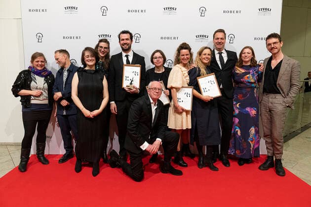 Entertainment Bilder des Tages AArets dokumentarfilm gaar til Flugt Final Cut for Real, Producere: Monica Hellström, Signe Byrge Soerensen, Charlotte de La Gournerie, Instr.: Jonas Poher Rasmussen. ROBERT-priserne bliver med Camilla Bendix som vaert uddelt i Tivoli Hotel & Congress Center loerdag den 5. februar 2022. , Copenhagen Denmark Copyright: ClausxBechx Cop102 spdk20220205-221632-L