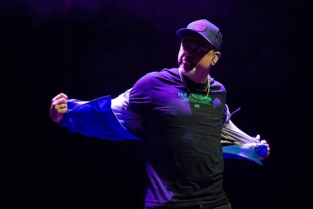 Spain: MC Nach (Ignacio Fornés) live show MC Nach (Ignacio Fornés) during his live show in Madrid included in Inverfest 2022 agenda at Teatro Circo Price in Madrid. February 5th 2022. Madrid Madrid Spain Copyright: JuanxCarlosxGarcíaxMate