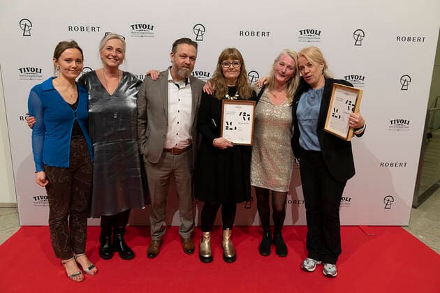 AArets kortfilm: Dokumentar bliver De paaroerende Bullitt Film, Producer: Vibeke Vogel, Instr.: Vibe Mogensen. ROBERT-priserne bliver med Camilla Bendix som vaert uddelt i Tivoli Hotel & Congress Center loerdag den 5. februar 2022. , Copenhagen Denmark Copyright: ClausxBechx Cop102 spdk20220206-085456-L