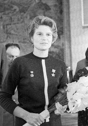 Valentina Tereshkova 612186 01.08.1963 Valentina Tereshkova, the first female cosmonaut, Hero of the Soviet Union at reception in Czechoslovak Soviet Socialist Republic embassy, Moscow. Vladimir Akimov Sputnik Moscow Russia  Copyright: xVladimirxAkimovx