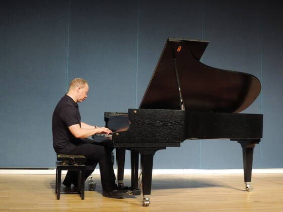 Der amerikanische Jazz-Pianist Craig Taborn im Kunstmuseum Bochum. The American jazz pianist Craig Taborn at the Kunstmuseum Bochum. Bochum NRW DEU;DE;GERMANY;DEUTSCHLAND;ALLEMAGNE