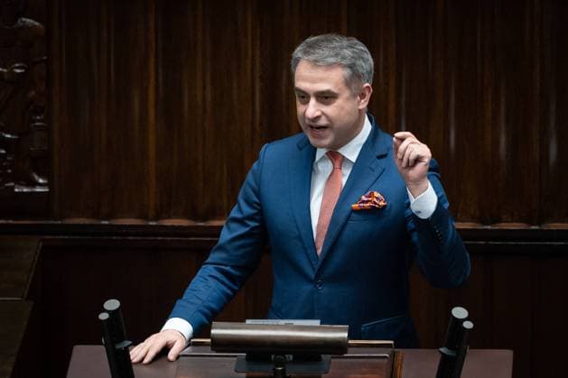 Session Of Polish Parliament Krzysztof Gawkowski during the 48th session of the Sejm (lower house) in Warsaw, Poland, on 9 February 2022 Warsaw Mazowsze Poland  Copyright: xMateuszxWlodarczykx originalFilename: wlodarczyk-sessiono220209_npNXA.jpg